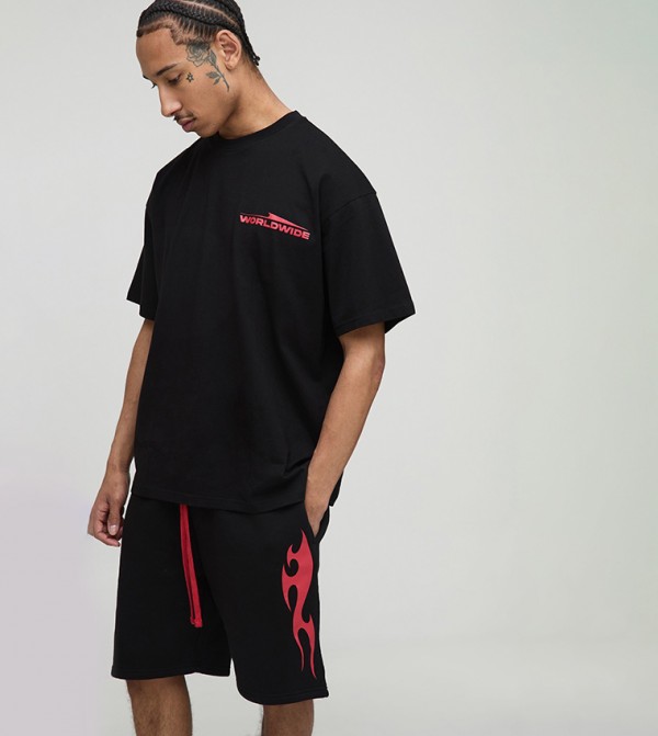 boohooMAN boohooMAN - Black Co-Ord Set