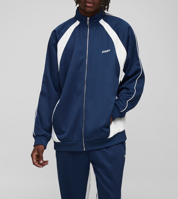 boohooMAN  Track Suit - Navy Track Suits