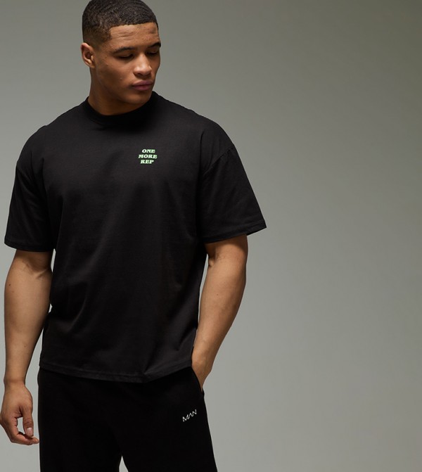 boohooMAN  Sportswear - Black T-Shirts & Vests