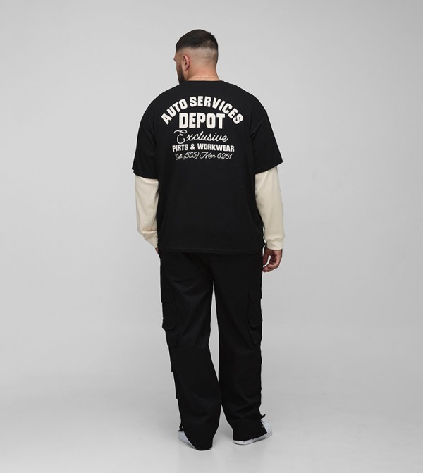 boohooMAN boohooMAN - Black Cargos