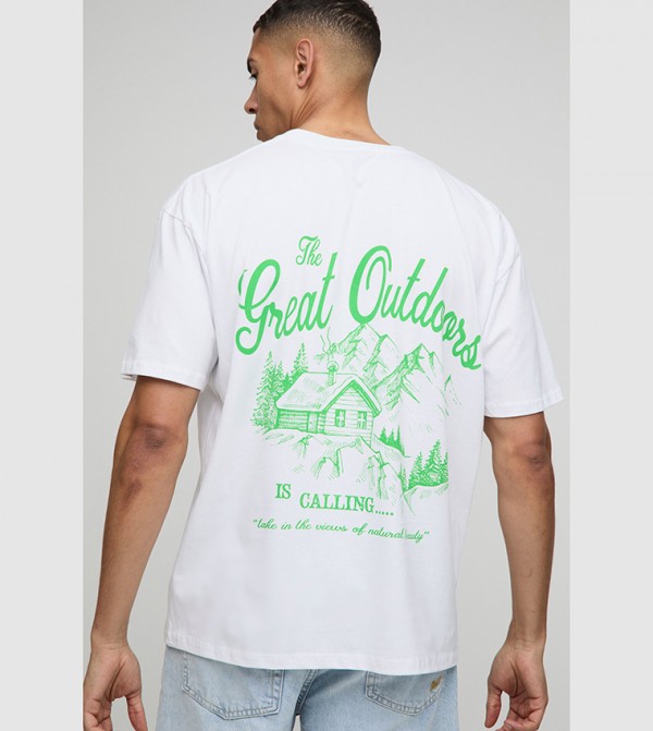 boohooMAN  - White Casual T-Shirts