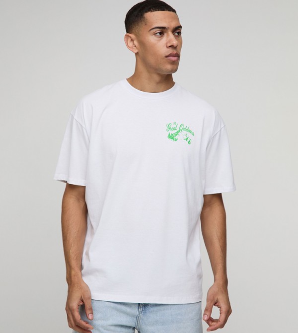 boohooMAN  - White Casual T-Shirts