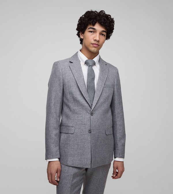 boohooMAN  Jackets & Coats - Grey Blazers