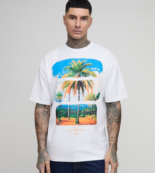 boohooMAN  - White Casual T-Shirts