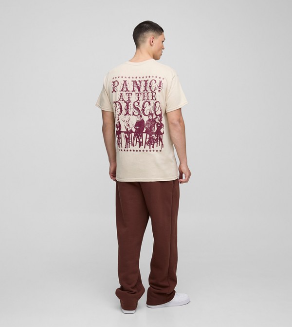 boohooMAN boohooMAN - Beige Round Neck T-Shirts