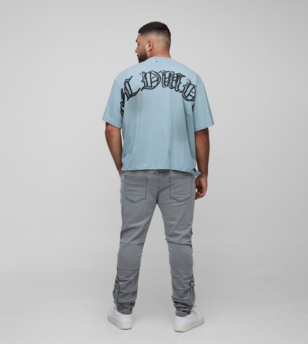 boohooMAN  - LIGHT GREY Skinny Jeans