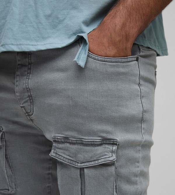 boohooMAN  - LIGHT GREY Skinny Jeans