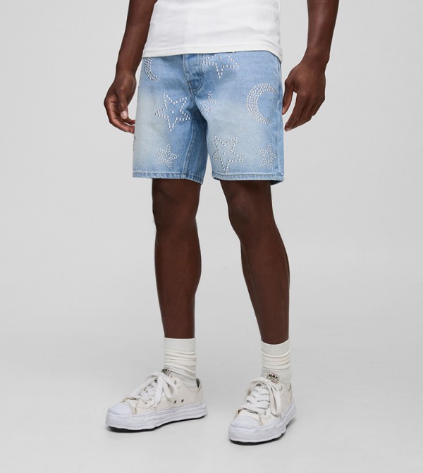 boohooMAN boohooMAN - Light Blue Denim shorts