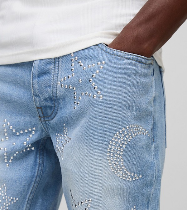 boohooMAN boohooMAN - Light Blue Denim shorts