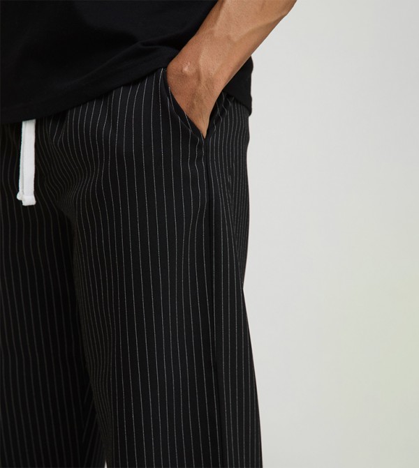 بوهو مان بنطلونات و تشينو - أسود بنطال كاجوال