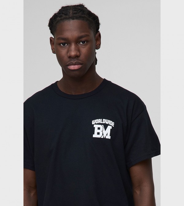 boohooMAN  - Black Casual T-Shirts