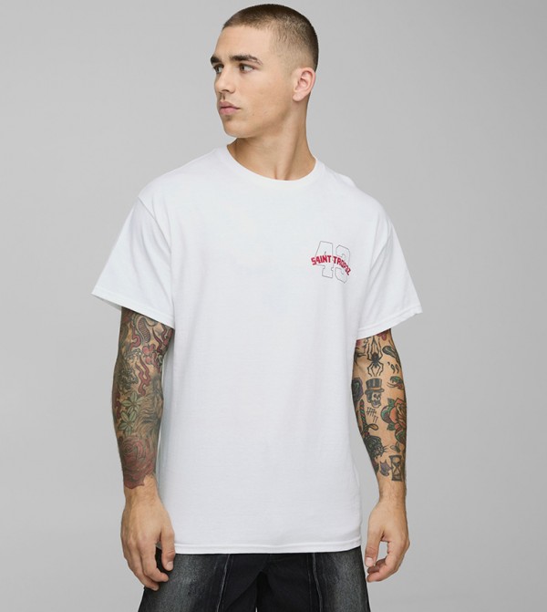 boohooMAN  - White Casual T-Shirts