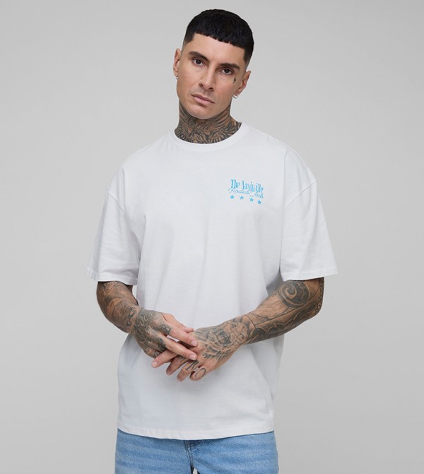 boohooMAN  - White Casual T-Shirts