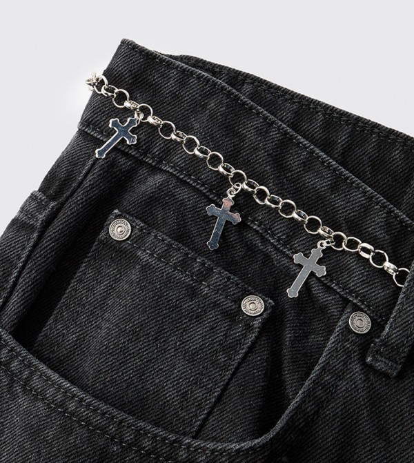 boohooMAN  Belts - Silver Non Leather Belts