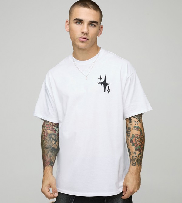 boohooMAN boohooMAN - White Casual T-Shirts