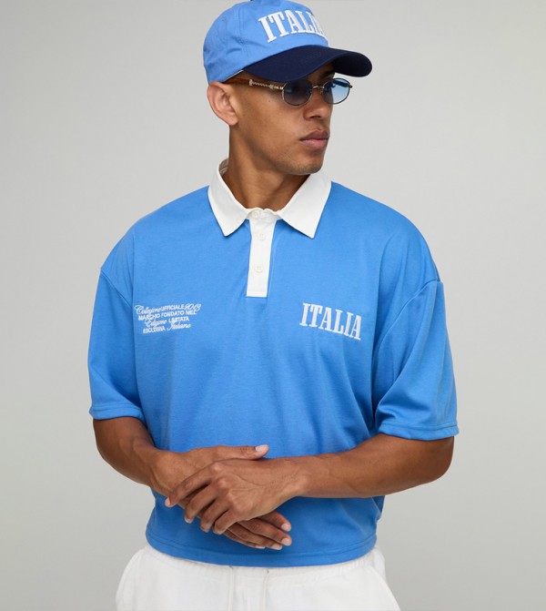 boohooMAN  - Blue Polo T-shirts