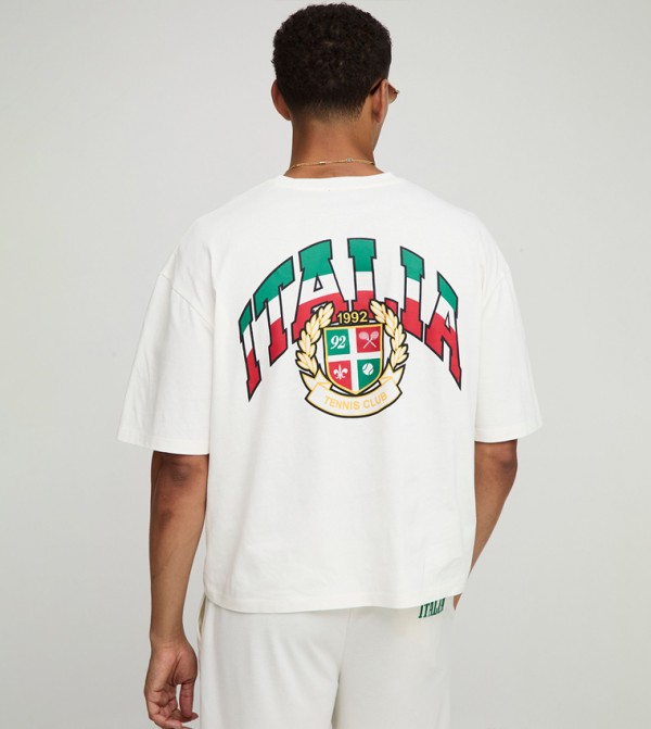 boohooMAN  - Ecru Casual T-Shirts