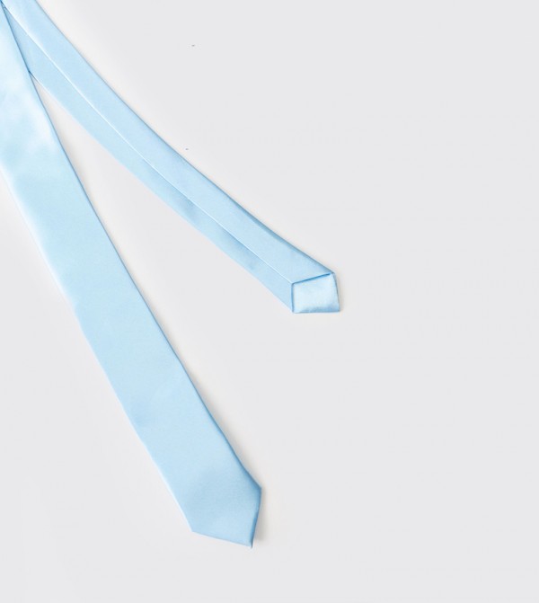 boohooMAN  Ties - Light Blue Regular Ties