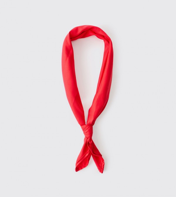 boohooMAN  Scarves - Red Knitted Scarves