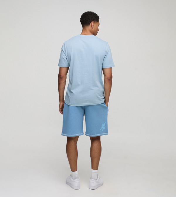 boohooMAN  Shorts - Blue Casual Shorts
