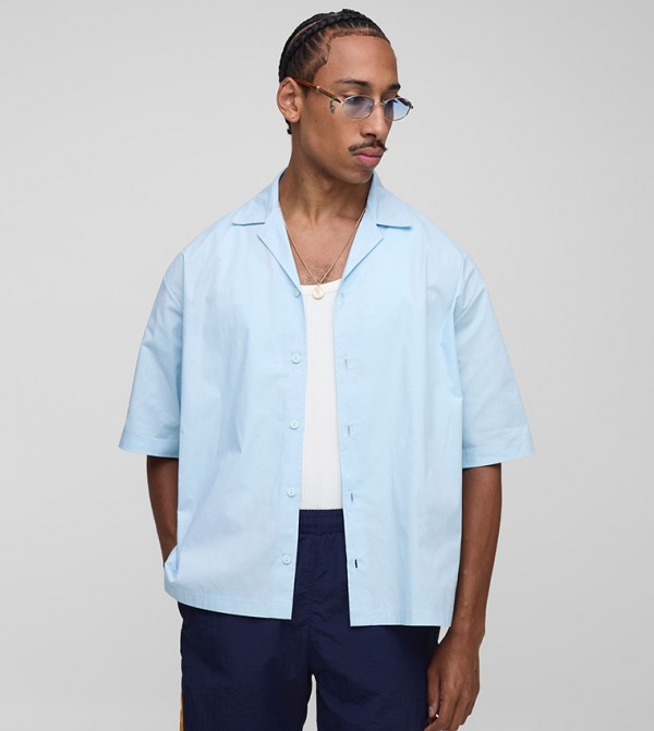 boohooMAN  Shirts - Blue Casual Shirts