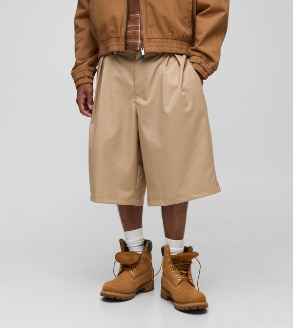 boohooMAN  Shorts - Sand Casual Shorts