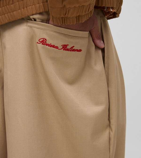 boohooMAN  Shorts - Sand Casual Shorts