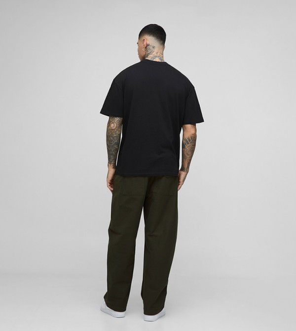 boohooMAN  - Black Round Neck T-Shirts