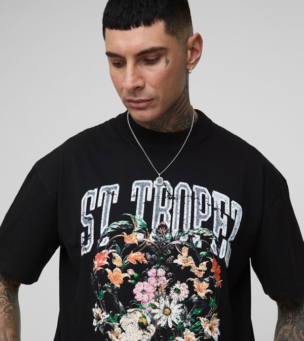 boohooMAN  - Black Round Neck T-Shirts