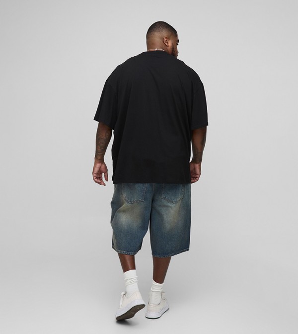 boohooMAN  - Black Round Neck T-Shirts