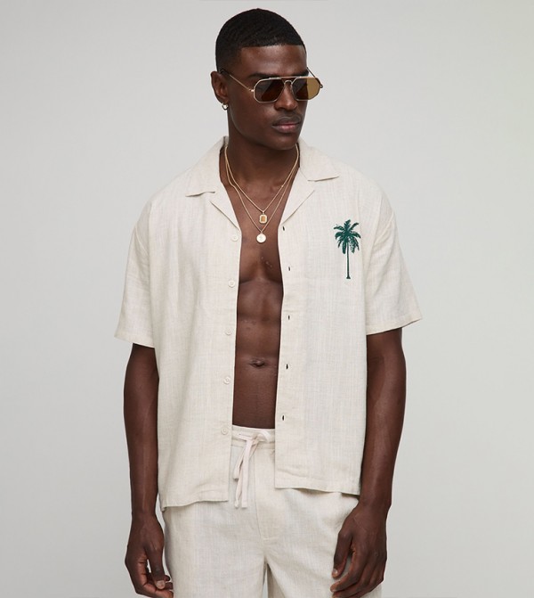 boohooMAN  - Beige Casual Shirts