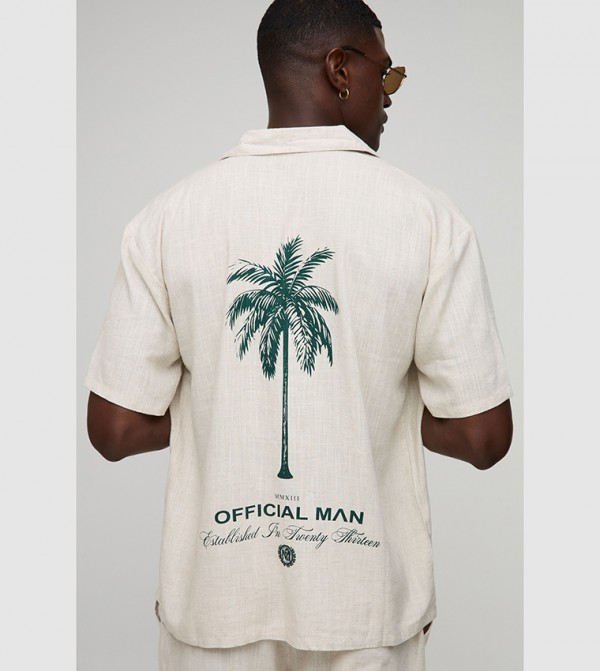boohooMAN  - Beige Casual Shirts