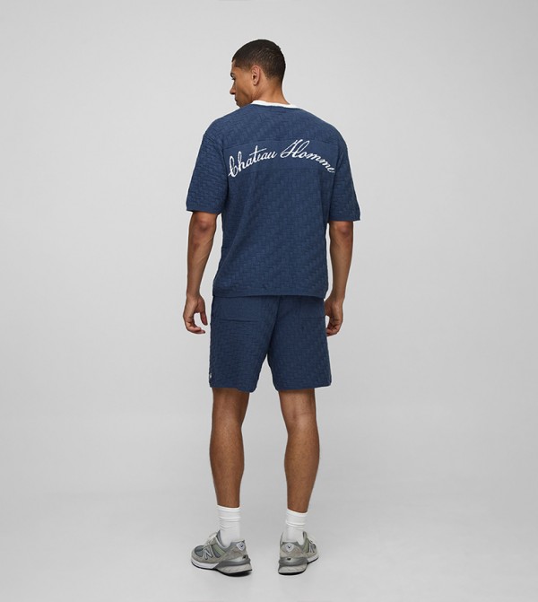 boohooMAN  - Navy Casual T-Shirts