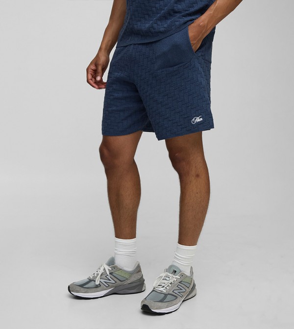 boohooMAN  - Navy Casual Shorts