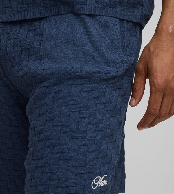 boohooMAN  - Navy Casual Shorts