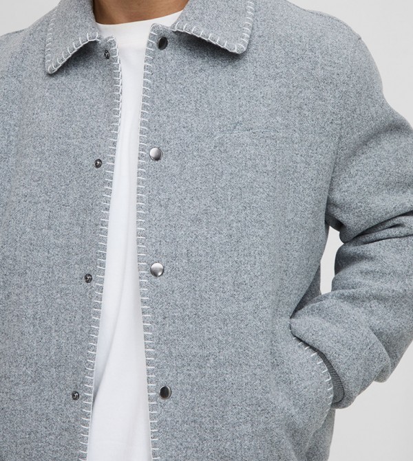 بوهو مان  جاكيتات و معاطف - رمادي جاكيتات كاجوال