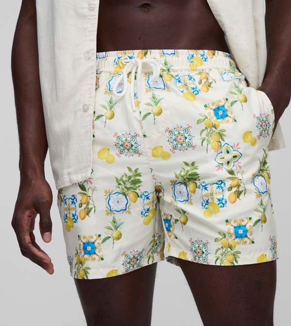 boohooMAN  Swimwear - White Bottoms