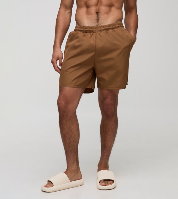 boohooMAN  Swimwear - Brown Bottoms