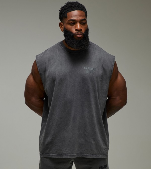 بوهو مان  ملابس - رمادي T-Shirts & Vests