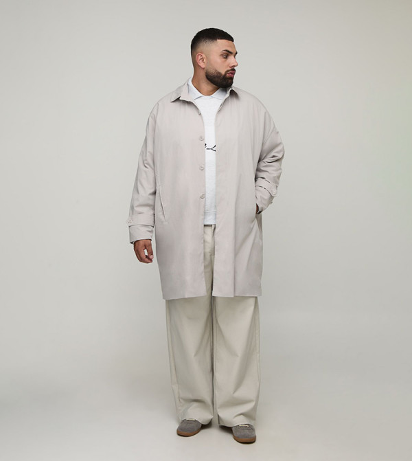 boohooMAN Overcoats - Grey Overcoats