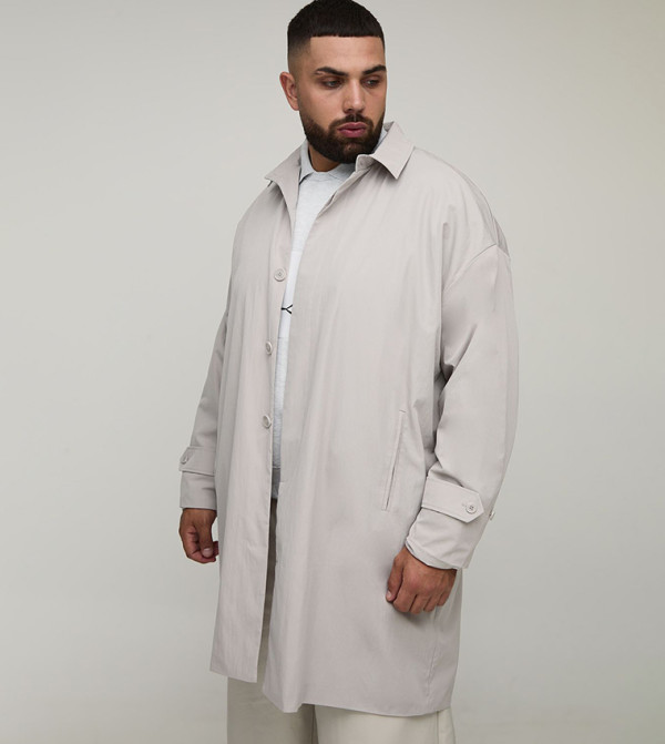 boohooMAN Overcoats - Grey Overcoats