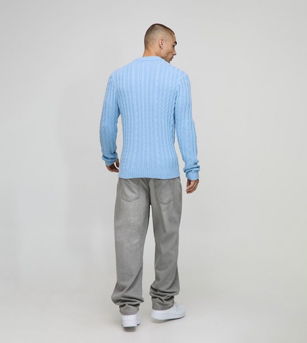 boohooMAN boohooMAN - Blue Round Neck Sweaters
