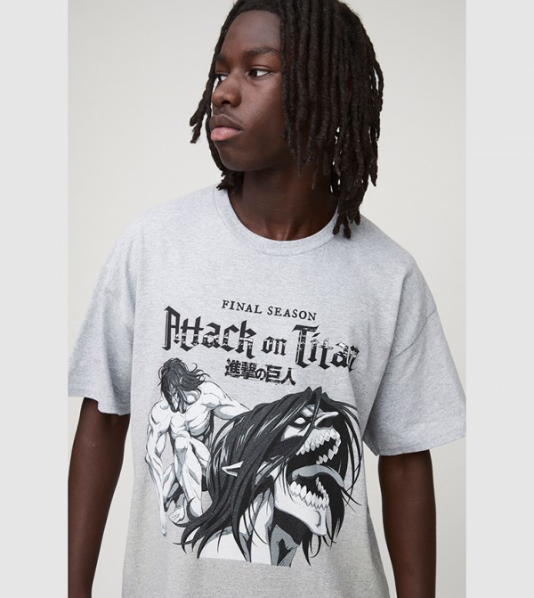 boohooMAN  - Grey Casual T-Shirts
