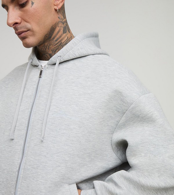 boohooMAN  Hoodies & Sweatshirts - Grey Hoodies