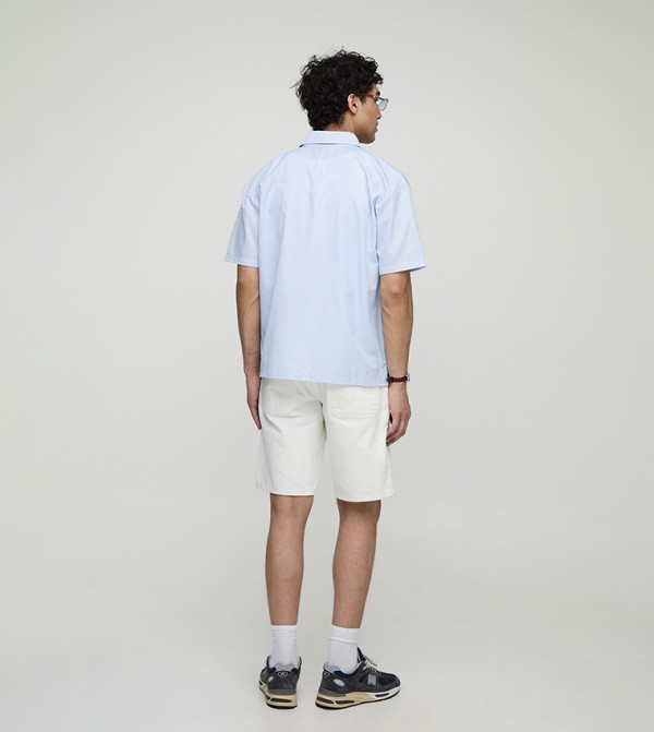 بوهو مان  قمصان - أزرق قميص كاجوال 