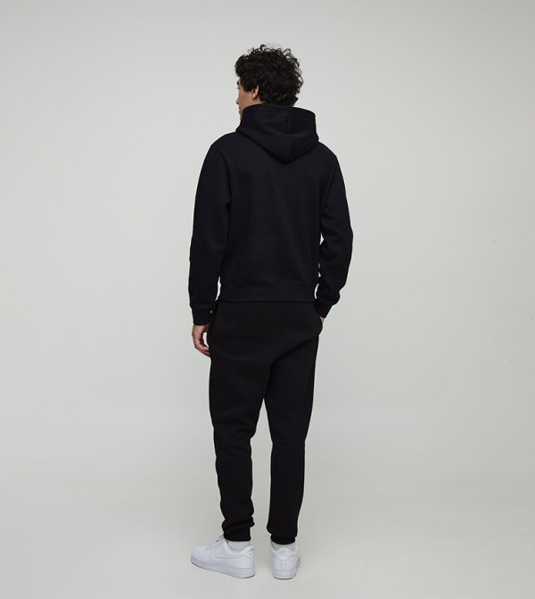 boohooMAN  Clothing - Black Hoodies