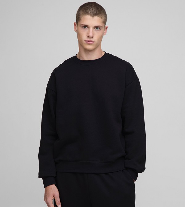 boohooMAN  Clothing - Black Sweatshirts