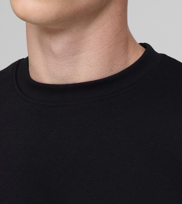 boohooMAN  Clothing - Black Sweatshirts