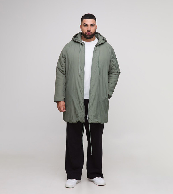 boohooMAN  Overcoats - Khaki Overcoats