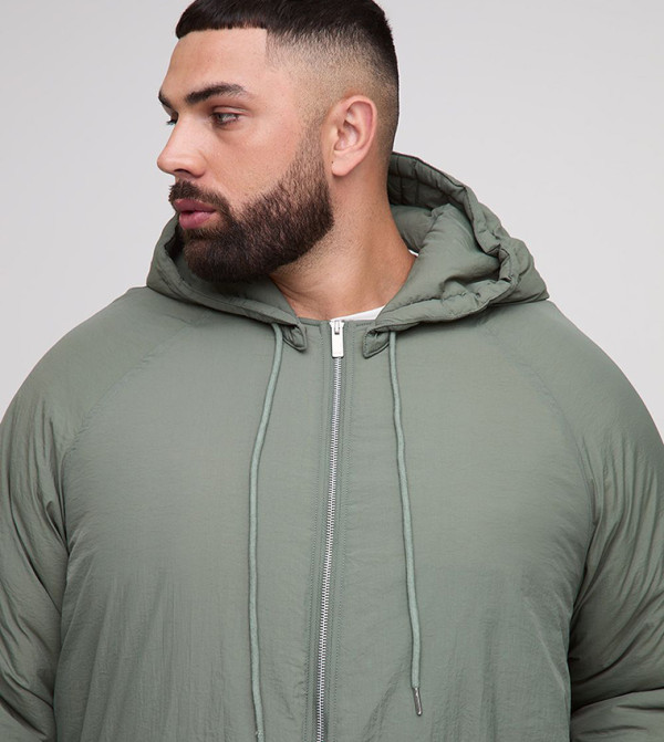 boohooMAN  Overcoats - Khaki Overcoats